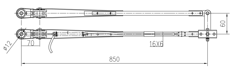 GBSG85 850mm雙桿刮臂