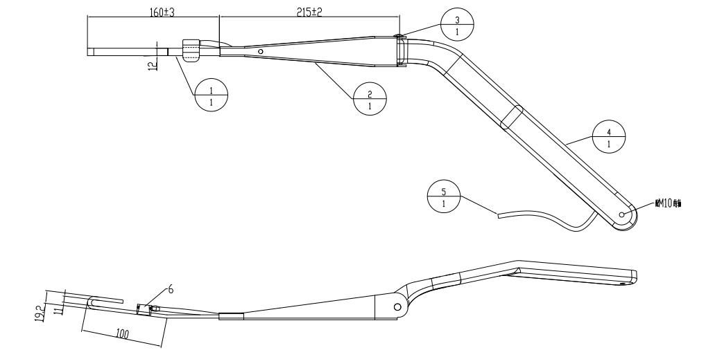 GBNX20 中型刮臂NX20（左）