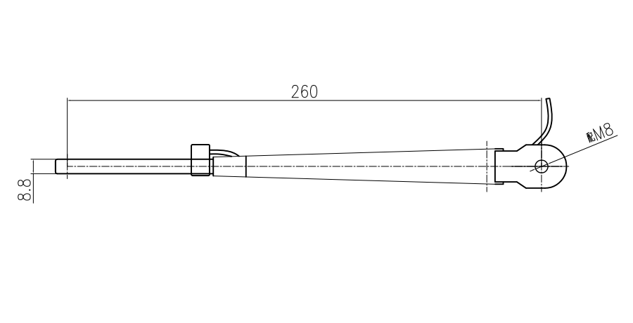 GBXX19A 260mm小刮臂 帶噴嘴（WG）